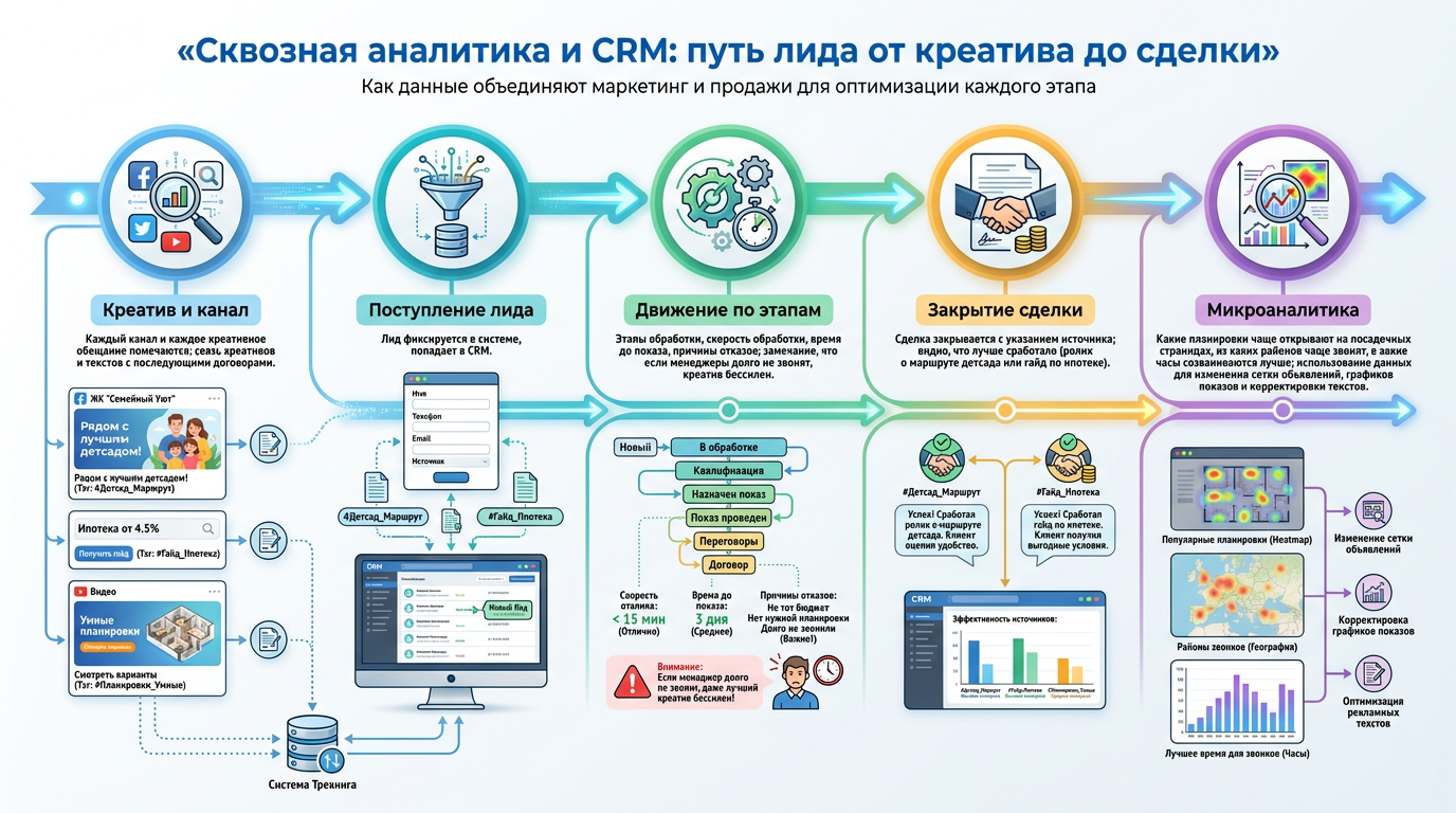 Сквозная аналитика и CRM 